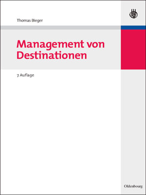 cover image of Management von Destinationen